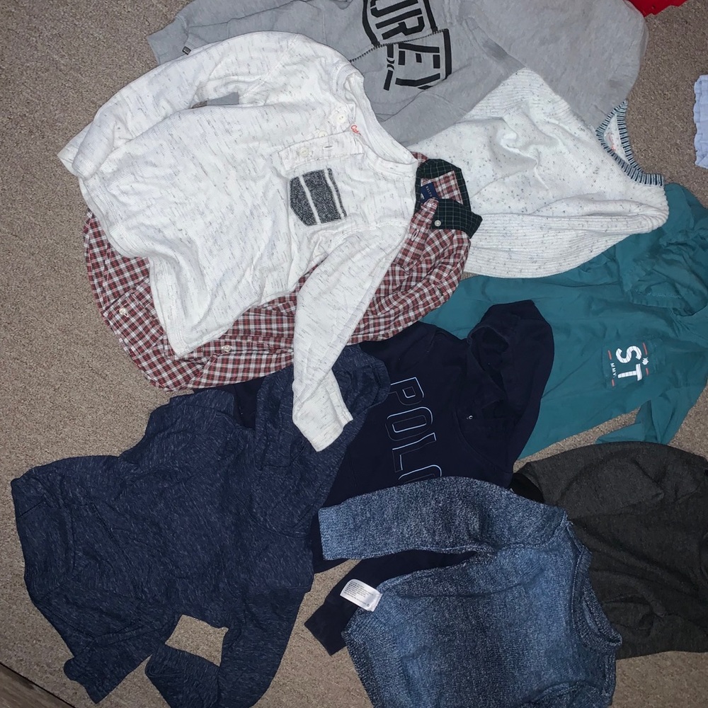 Boys long sleeve shirts/hoodies